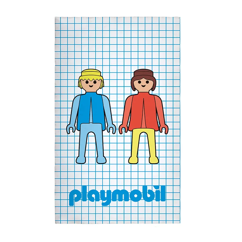 Tapis Enfant Playmobil Couple - 90x137cm-0
