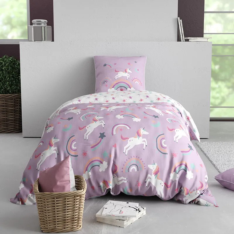 Parure 2pcs Coton Louna Violet-0
