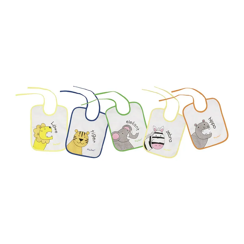5 Bavoirs Animaux - Multi.-0