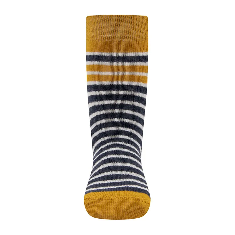 2 paires Chaussettes antidér. Avion - Moutarde/Marine-1