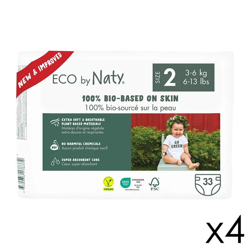 Couches Éco T.2/3-6kg - 4x33-0