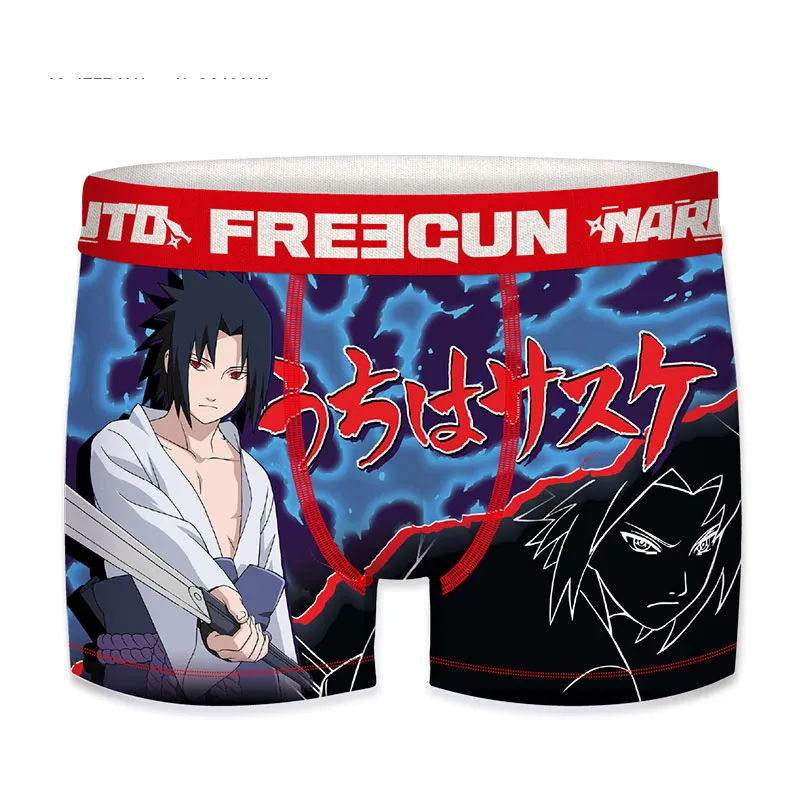 4 Boxers Homme Naruto Shippuden - Bleu/Noir-8
