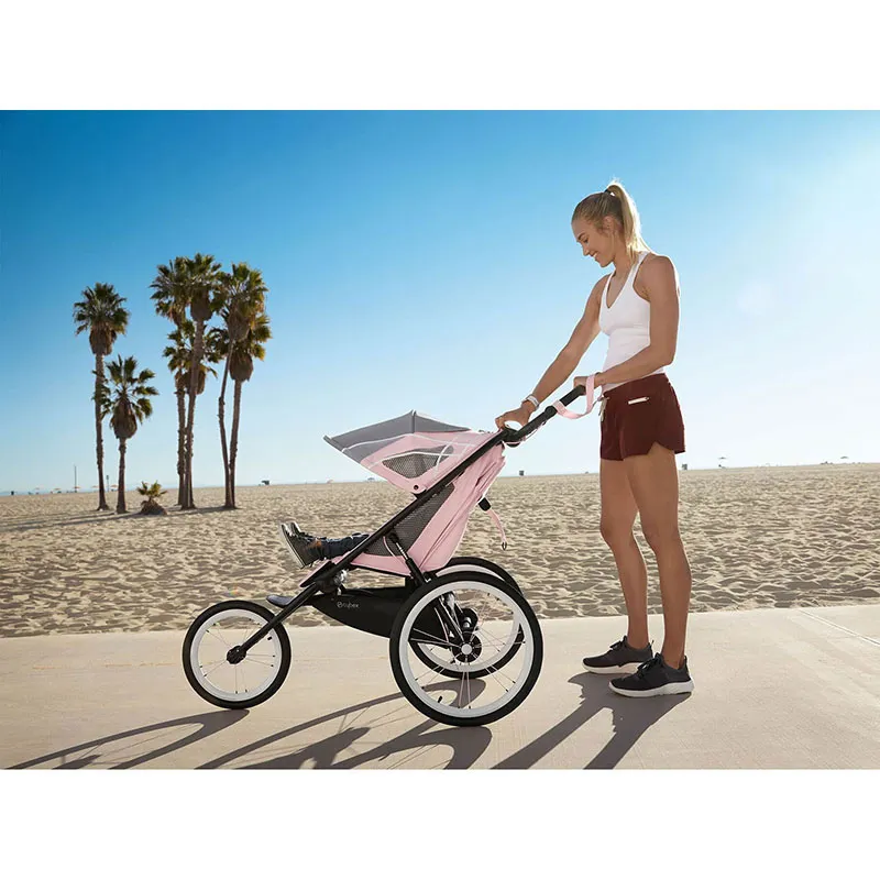 Poussette Running Avi Black Pink/Silver Pink - 6m+-12