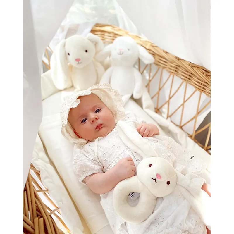 Hochet Peluche Agneau Blanc - 0m+-3