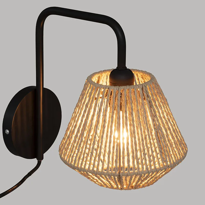 Applique en corde Jily Naturel - Ø18cm-1