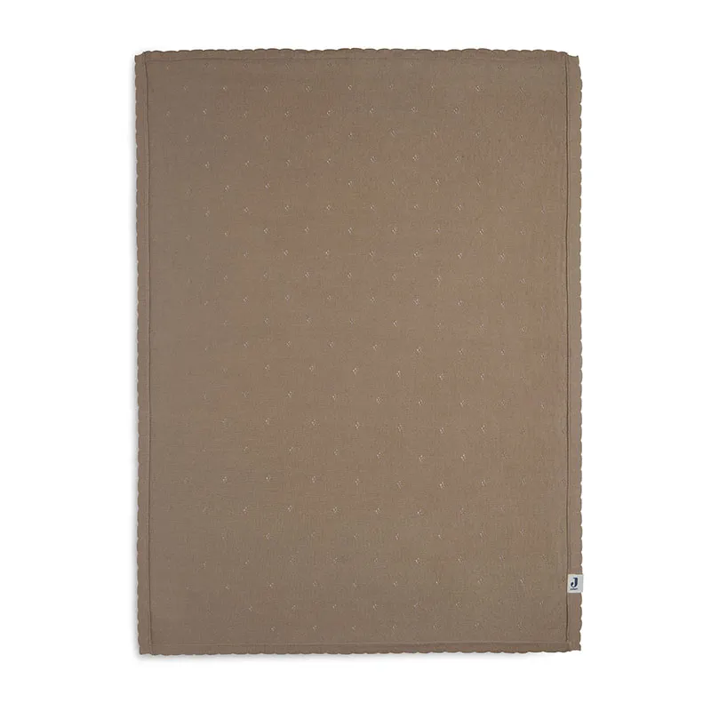 Couverture Lit Bébé Coton Bio Biscuit - 100x150cm-1