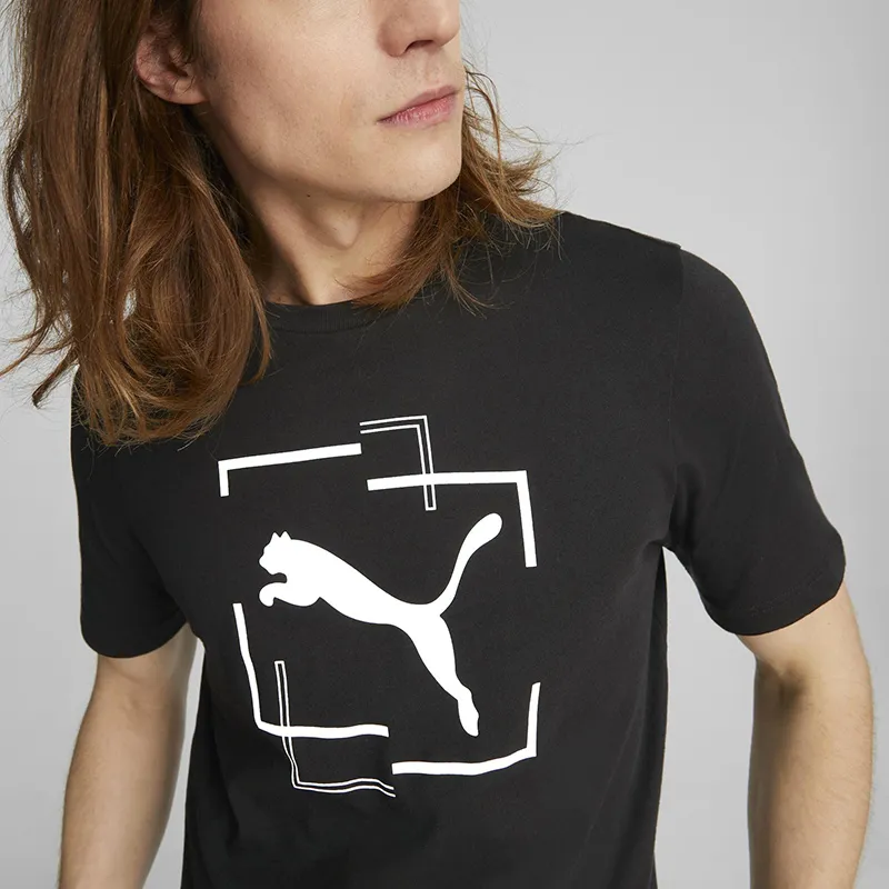 T-shirt Homme Cat Grafic Puma - Noir-4