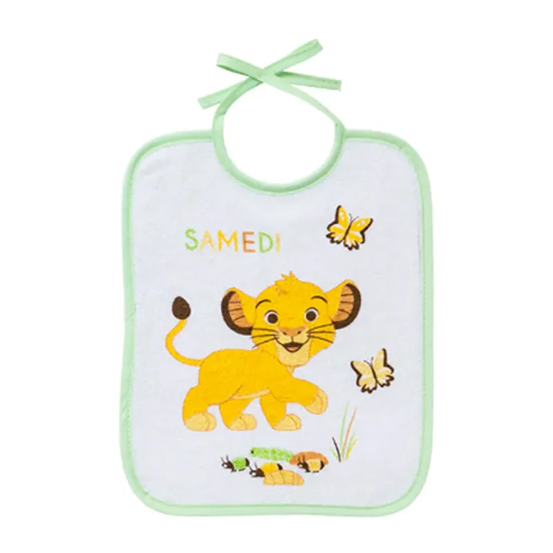 7 Bavoirs Naissance Roi Lion - 20x25cm-6