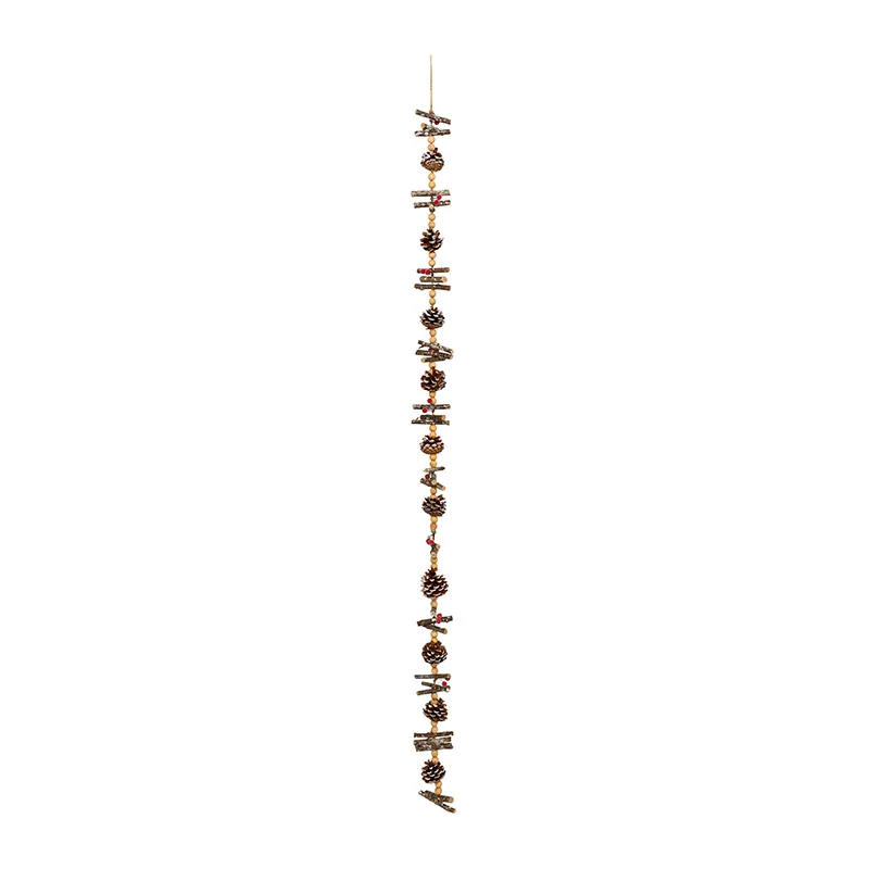 Guirlande pommes de pin & perles - 150cm-0