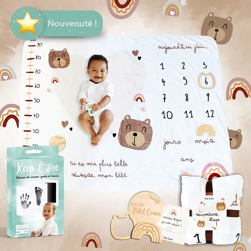 Couverture Étape + Kit d’empreintes - 100x130cm-0