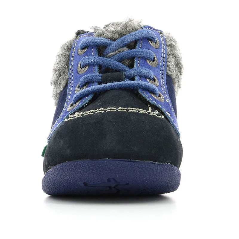 Bottillons zip/lacets Babyfrost - Marine/Bleu-4