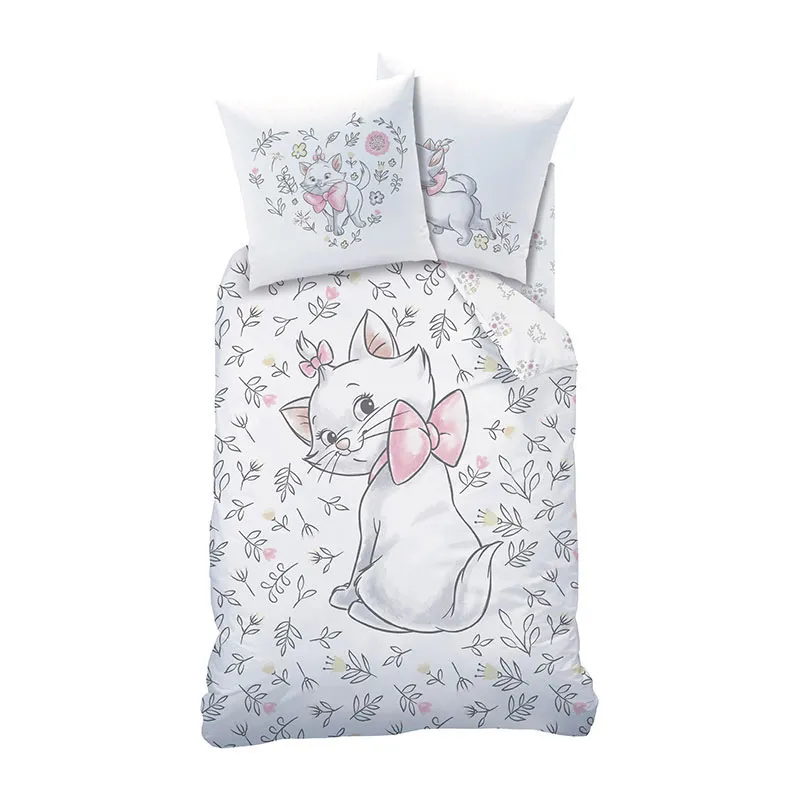 Parure 2pcs Les Aristochats Blanc - 140x200cm-1