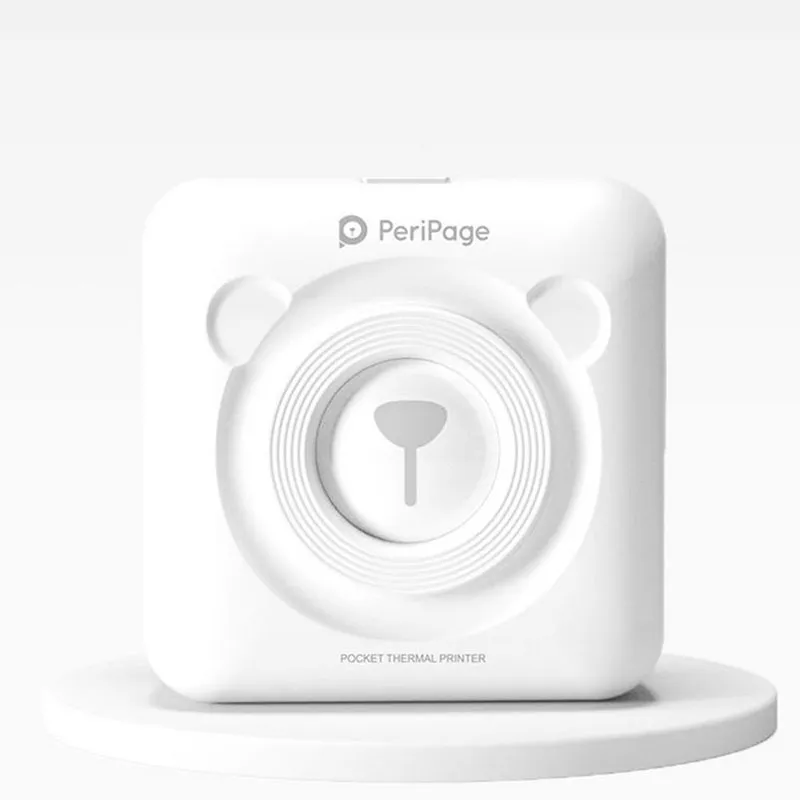 Mini imprimante sans fil thermique A6 Peripage - Blanc-4