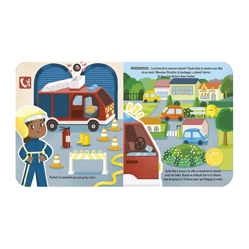 Livre interactif Aujourd'hui j'aide les pompiers - 24m+-2
