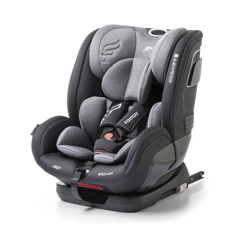 Siège-auto I-SIZE/ISOFIX Abita 76-150cm - Gris Chiné-0