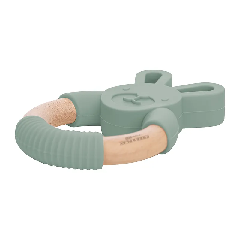 Anneau de dentition Lapin - Vert-1