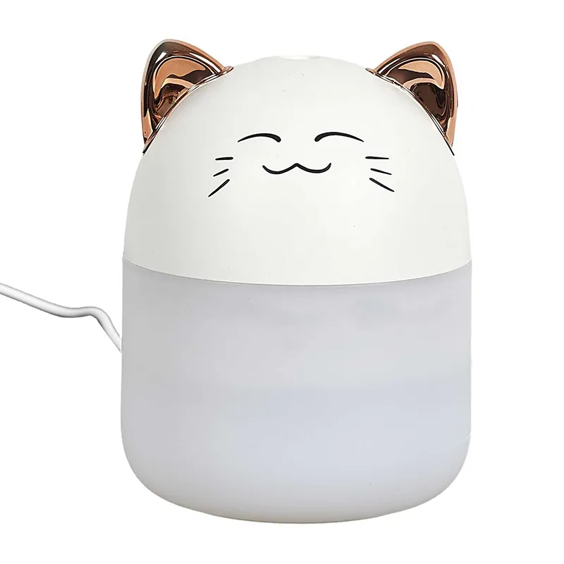 Diffuseur d'huile essentielle Chat led - 8x10,8cm-0