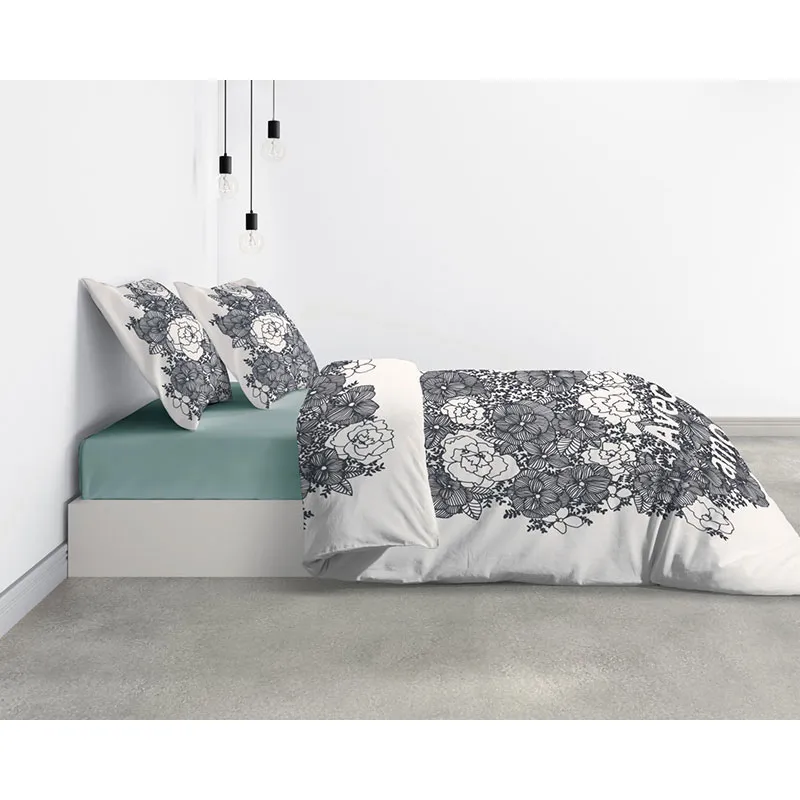 Parure 3pcs Coton BIO Amour Gris-1