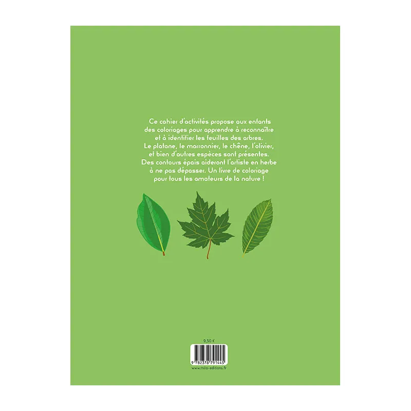 Je colorie les feuilles des arbres - 4+-4