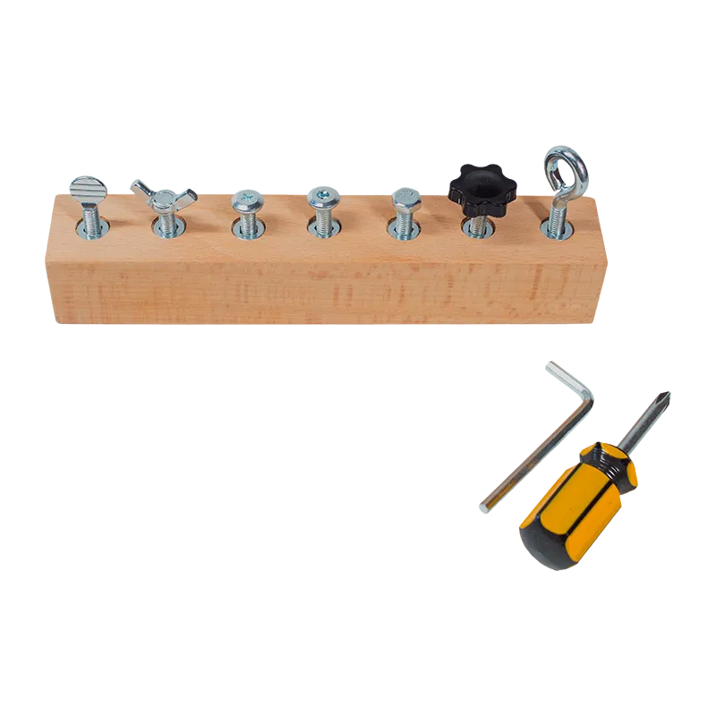 Jeu de bricolage en bois Tourne & Visse 10pcs - 3+-3