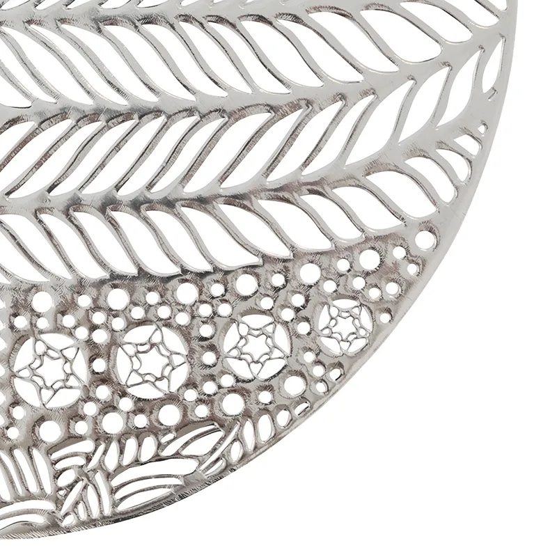 2 Sets de table boule de Noël Argent - ø38cm-1