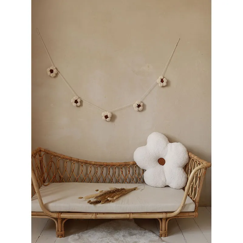 Coussin décoratif Marguerite Écru - 50x50cm-2