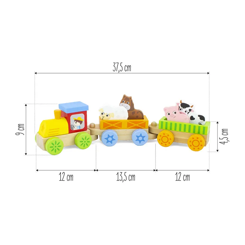 Le train transport d'animaux - 12m+-5