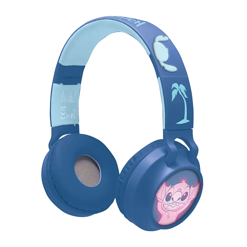 Casque Bluetooth avec effets lumineux Stitch - 4+-0
