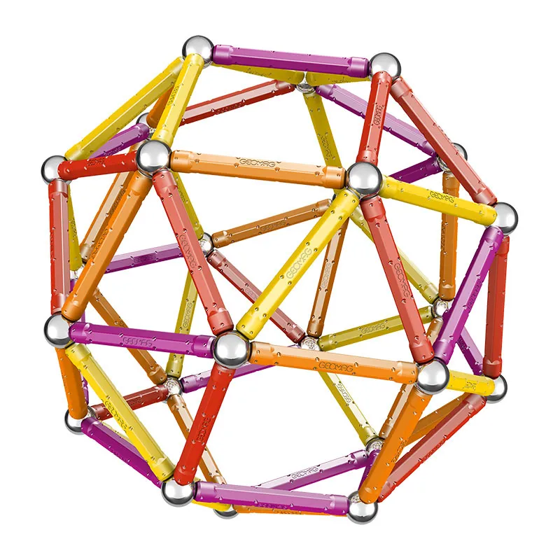 Jeu de construction magnét. Color 127pcs - 3+-1