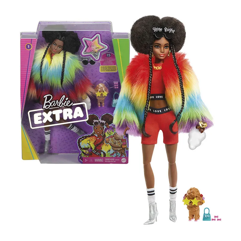 Barbie Extra avec veste multico. & chien 15pcs - 3+-4