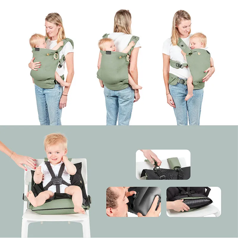 Porte-bébé évolutif Moov & Boost Vert - 0m+-3