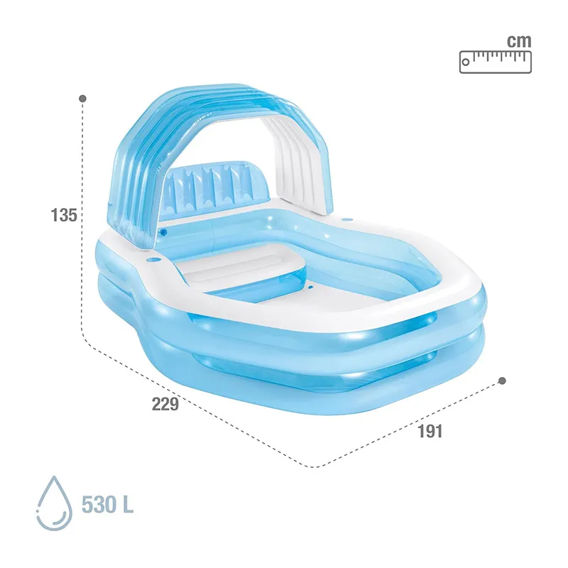 Petite piscine Arcade - 229x191x135cm-6