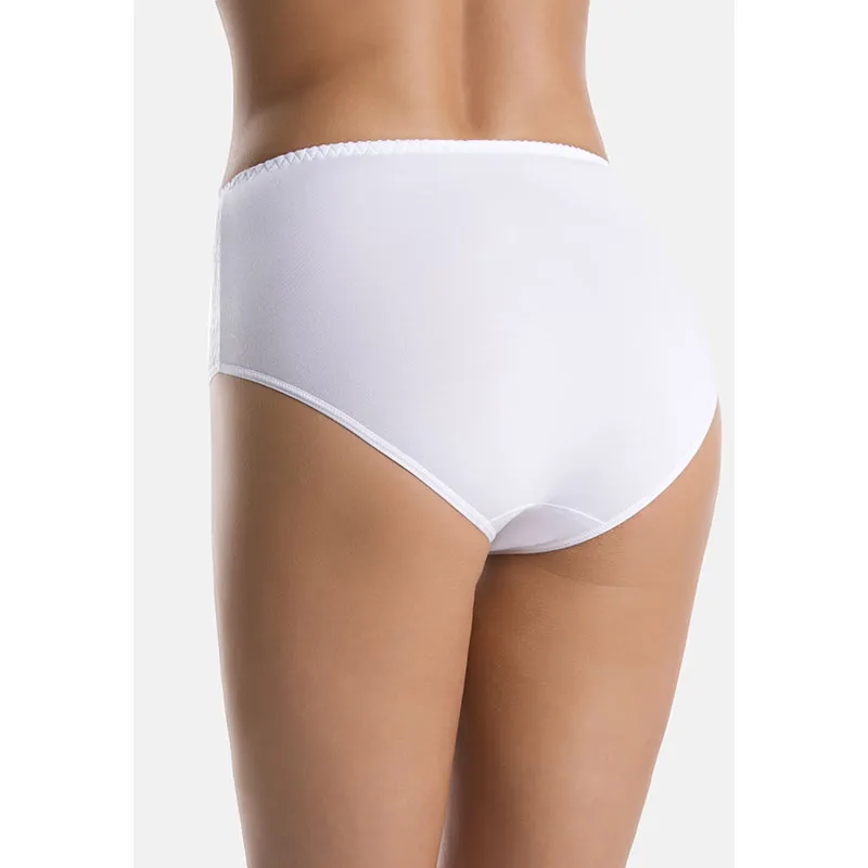 Shorty taille haute Violetta - Blanc-2