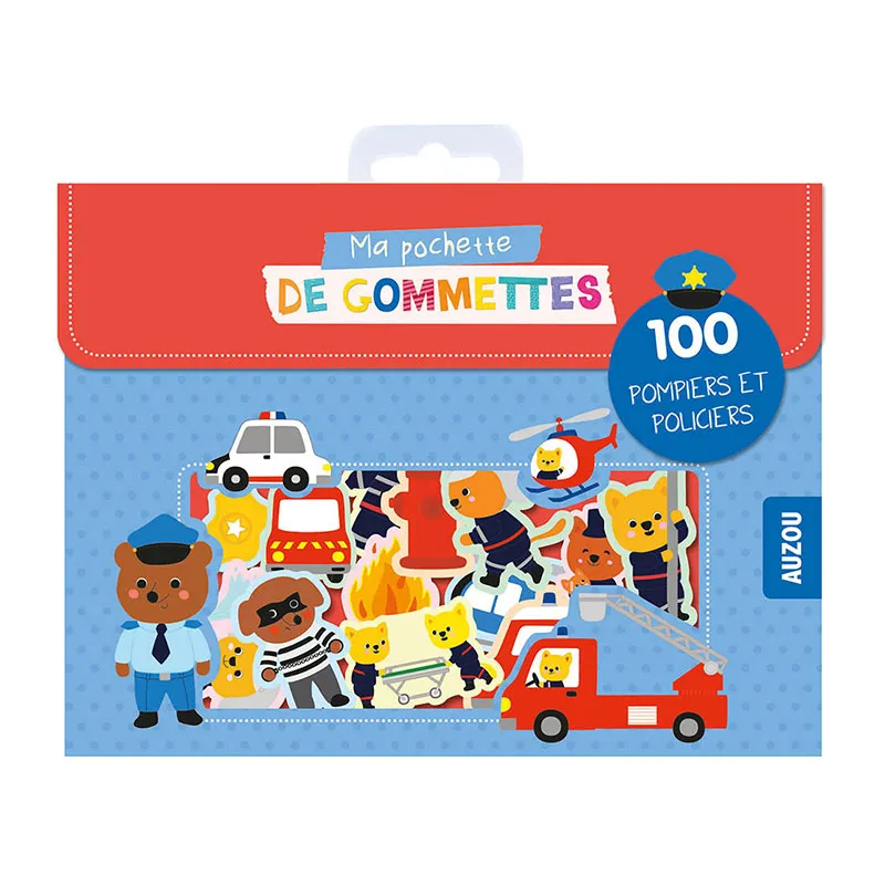 Ma pochette de 100 gommettes Pompiers & Policiers - 36m+-0