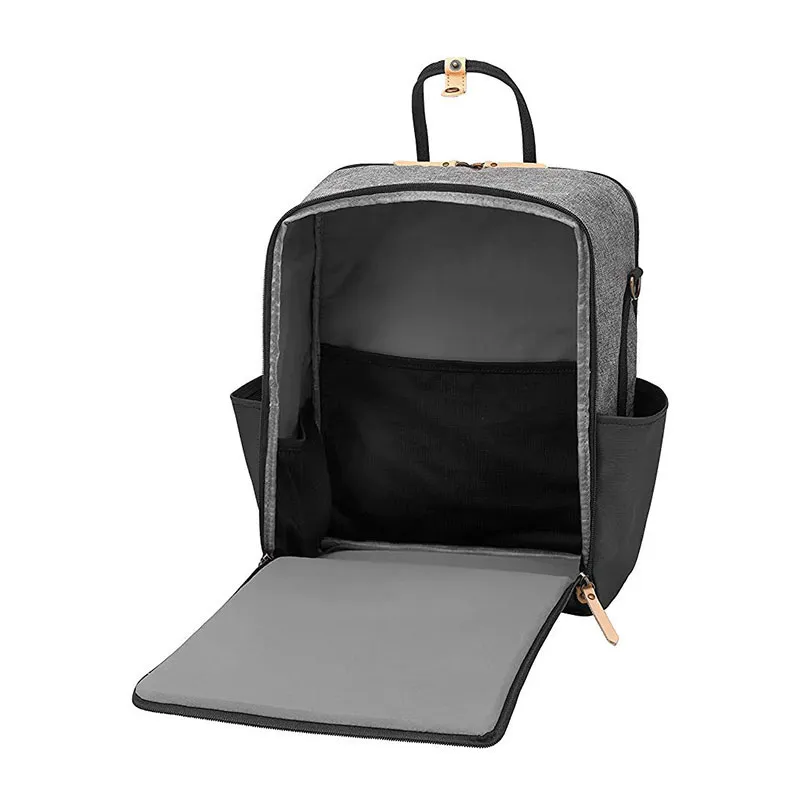 Sac à dos à langer Inter Mix - Graphite/Noir-1