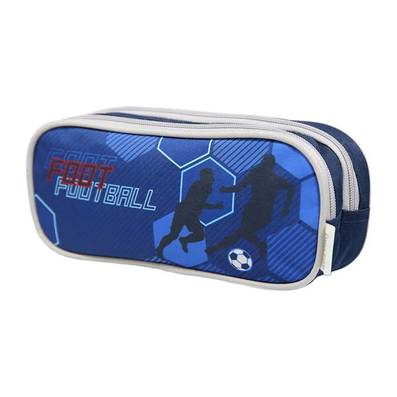 Trousse 2 compartiments Phileas Foot Bleu - 23x10cm-1
