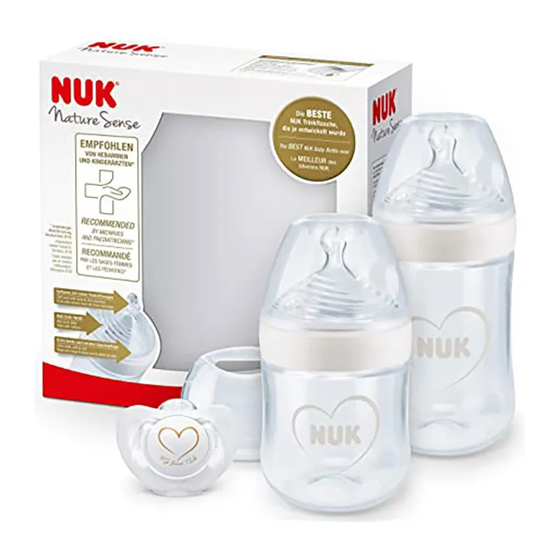 Coffret 2 Biberons Nature Sense 150/260ml + Sucette Genius - 0m+-1