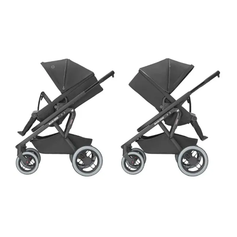 Duo Poussette tout terrain Lila XP + Cosi Pebble S + Base Familyfix S Noir/Graphite - 0m+-6