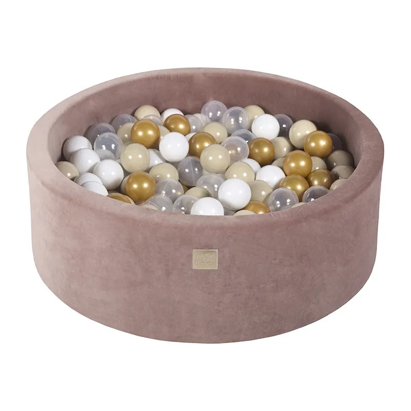 Piscine à balles Rose Doré/Blanc 250pcs - 90x30cm-6