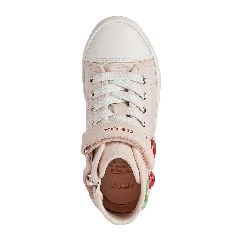 Sneakers hautes Ciak Cerises/Coeurs - Rose pâle-4