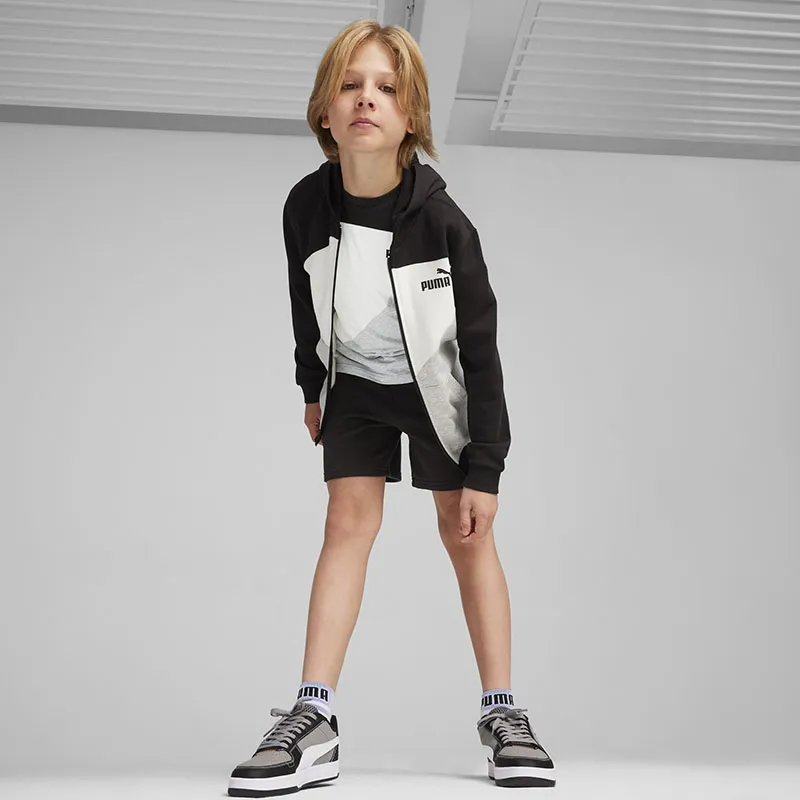 Veste Puma Power Colorblock - Noir/Blanc/Gris-0
