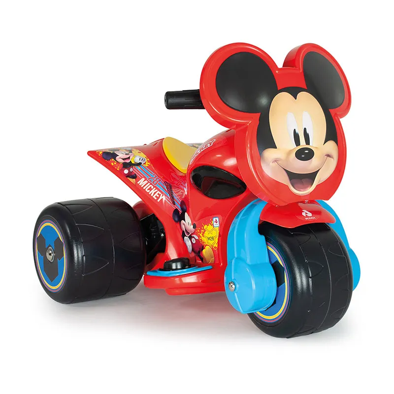Moto tricycle élec. Mickey Rouge - 12m+-0