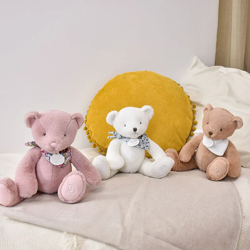 Peluche l'Ours Rose - 23cm-3