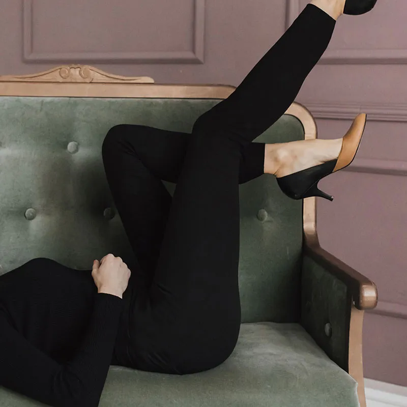 Legging Cachemire/Modal - Noir-0