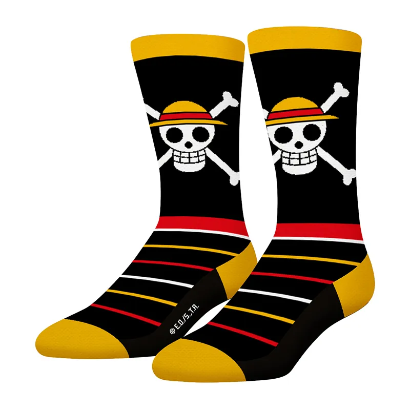 4 Paires de Chaussettes Garçon One Piece - Jaune/Noir/Blanc/Rouge-3