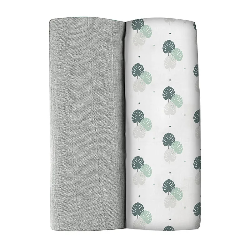 2 Langes Bébé XXL Mirage Gris - 120x120cm-0