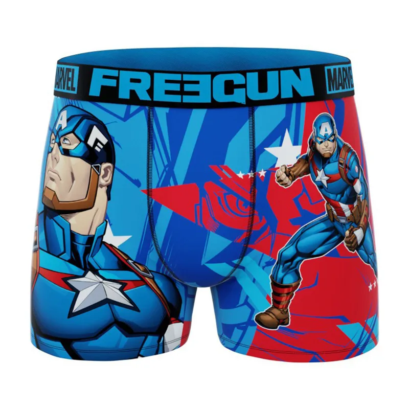 3 Boxers Homme Marvel - Orange/Jaune/Vert/Bleu-5