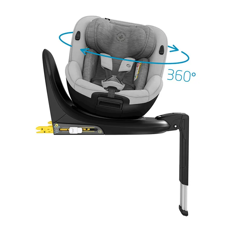 Siège-auto Mica 360° I-Size/Isofix 61 à 105 cm - Authentic Grey-1