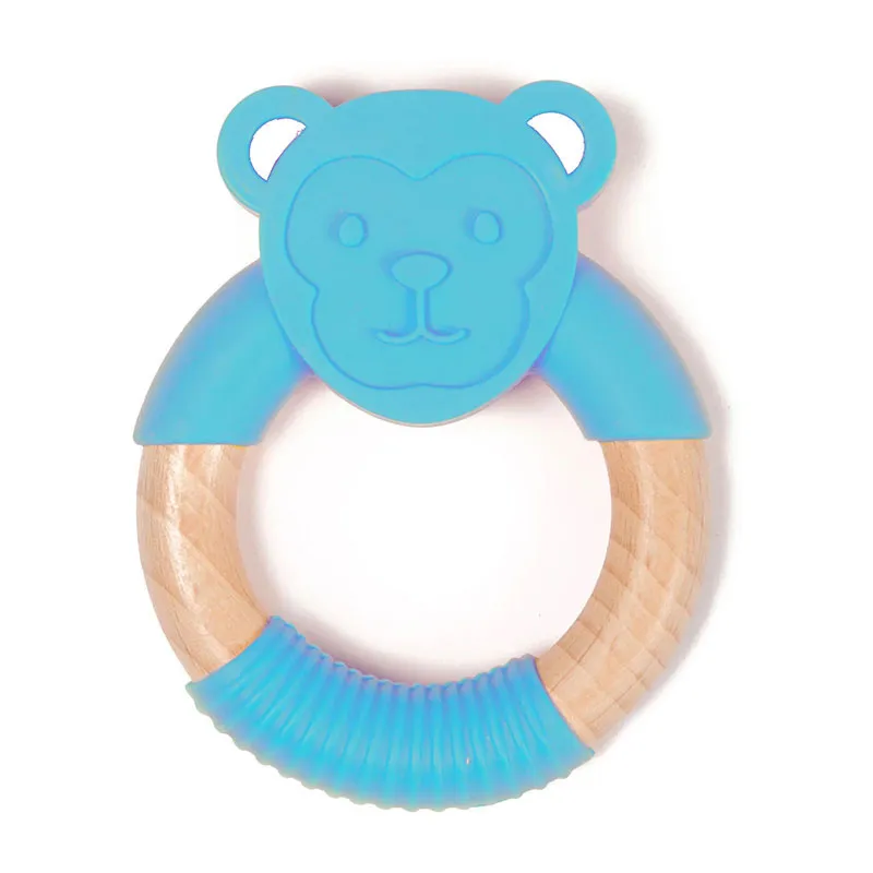 Anneau de dentition Singe Bleu - 0m+-0