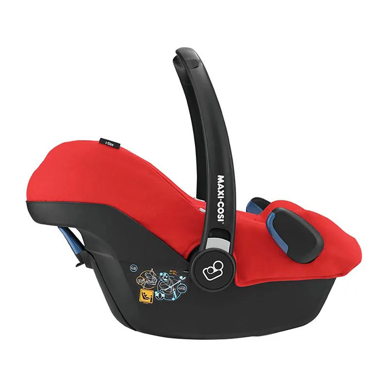 Trio Poussette Compacte Laika 2 Nomad Red + Cosi Rock sans base + Nacelle Laika - 0m+-10